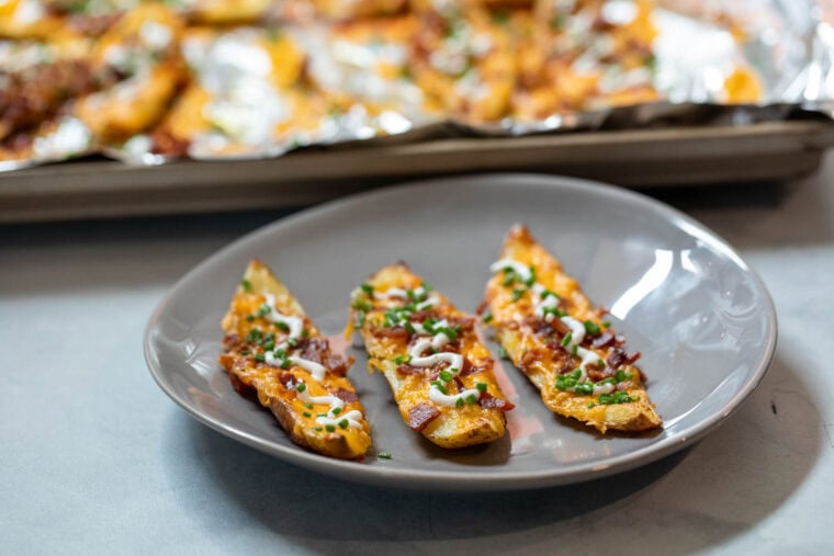 Bacon Potato Skins Appetizer