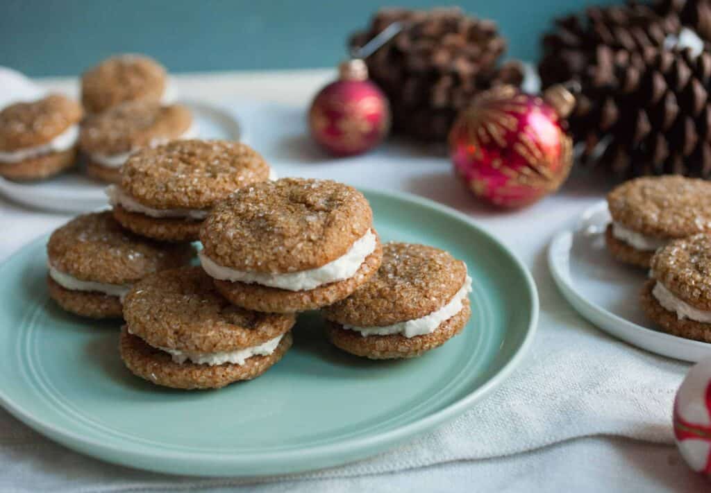 Gingerbread Sandwich Cookies.