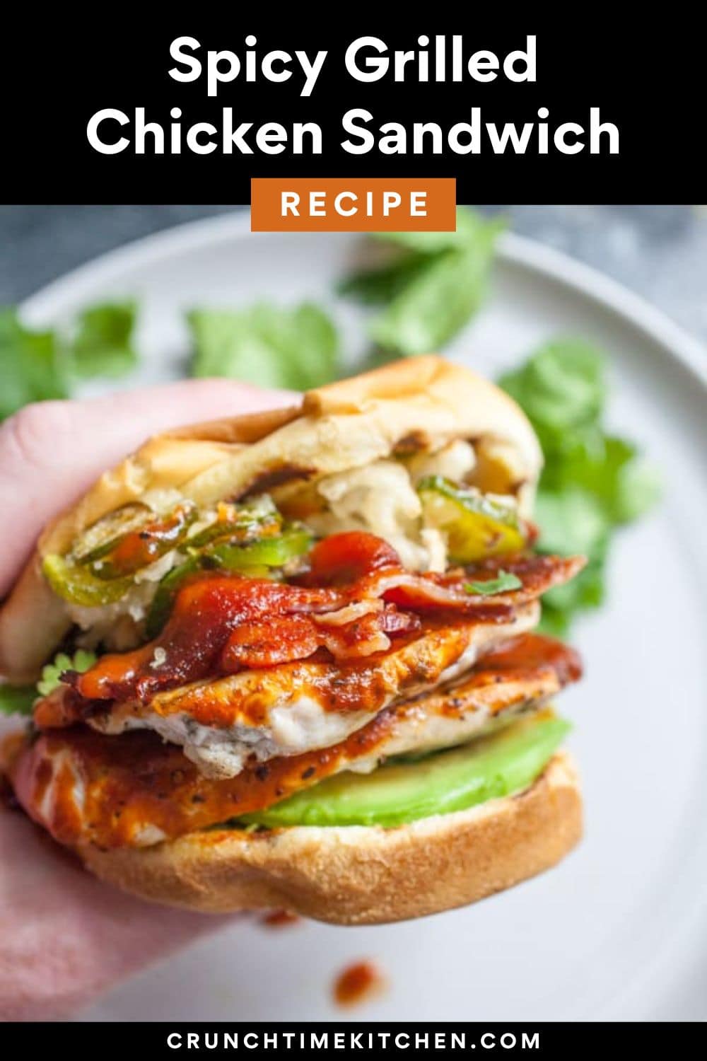 Three Alarm Spicy Grilled Chicken Sandwich ~ Crunch Time Kitchen