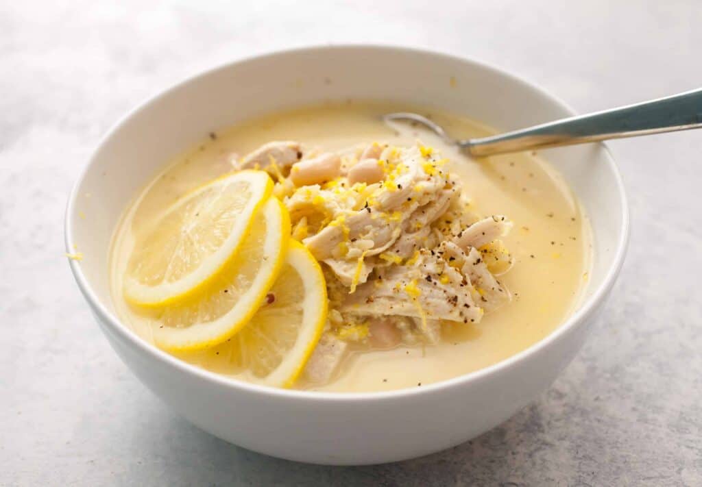 Easy Chicken Avgolemono Soup