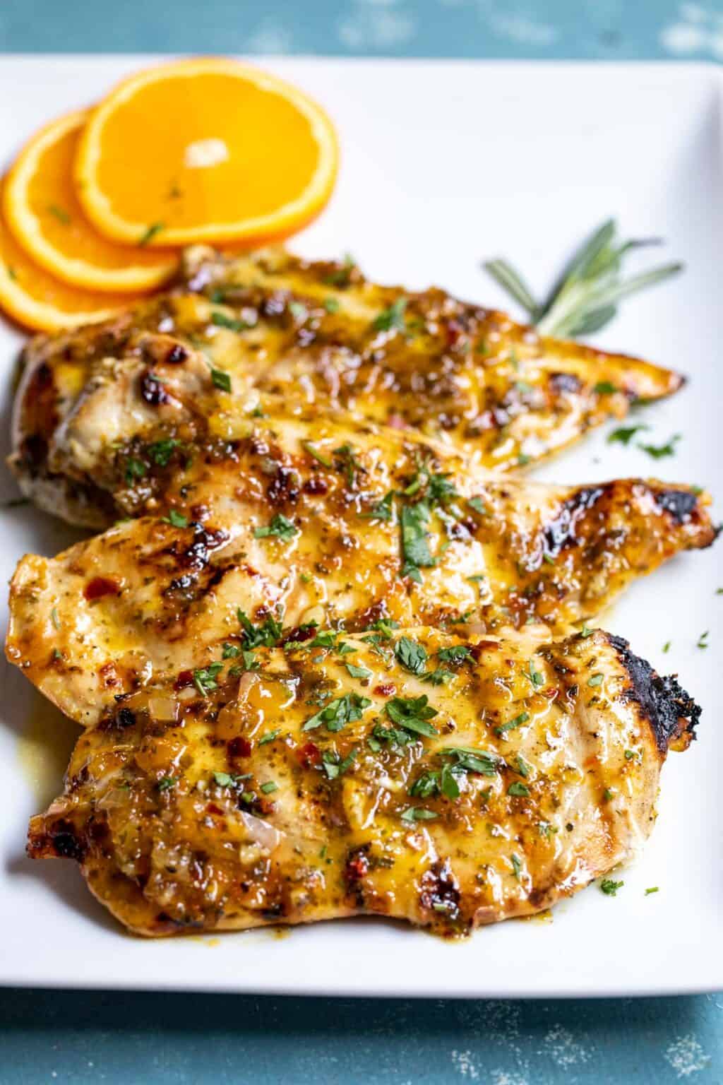 Grilled Citrus Chicken Recipe With Citrus Glaze ~ Crunch Time Kitchen 9456