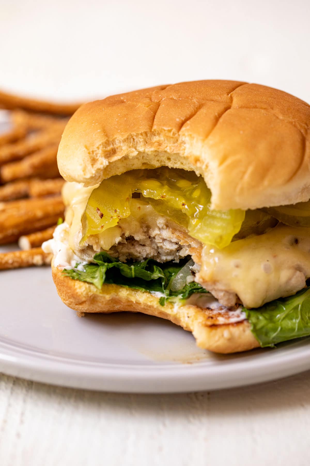 Chicken Smash Burgers with Onions and Cheddar ~ Crunch Time Kitchen