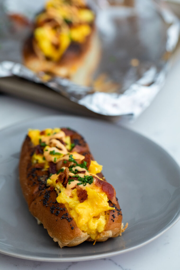 Fluffy Egg Breakfast Dogs.