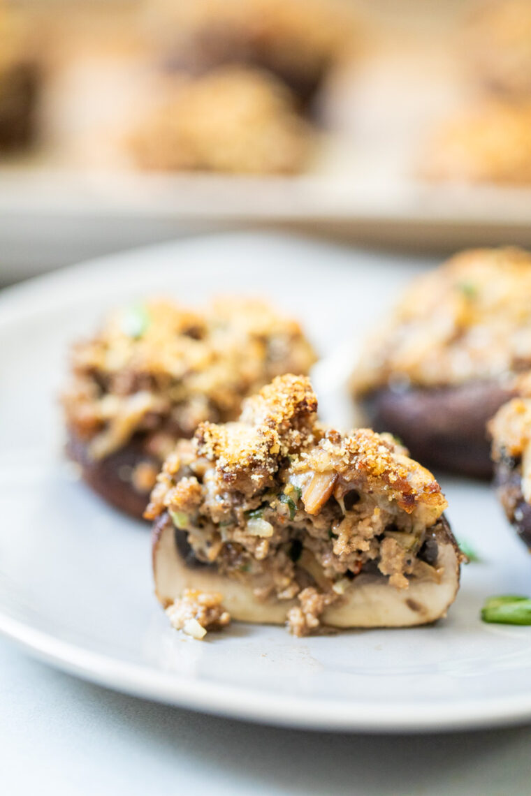 Beef Stuffed Mushrooms